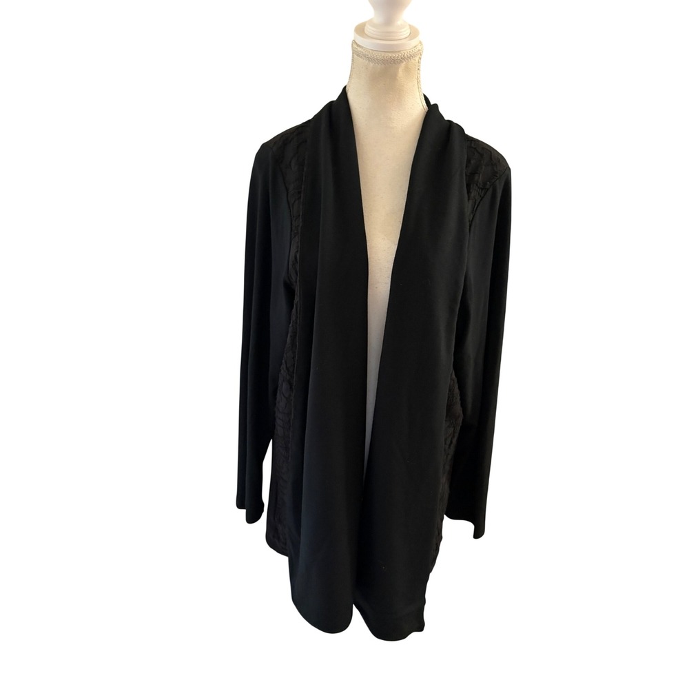 Alembika open front cardigan jacket Size L/XL black